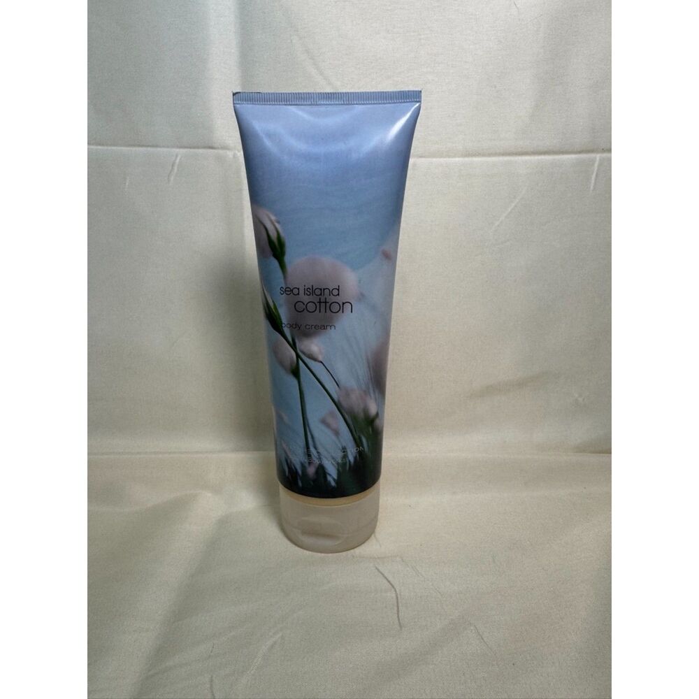 Bath & Body Works Sea Island Cotton Body Cream 8 Oz Discontinued